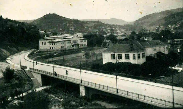 Novi most preko Đetinje šezdesetih (foto Mirjana Maksimović)