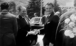 Vlajko Brković sa Titom prilikom jedne njegove posete Valjaonici bakra