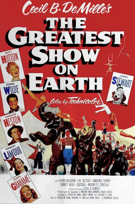 Plakat za film "Najveća predstava na svetu"