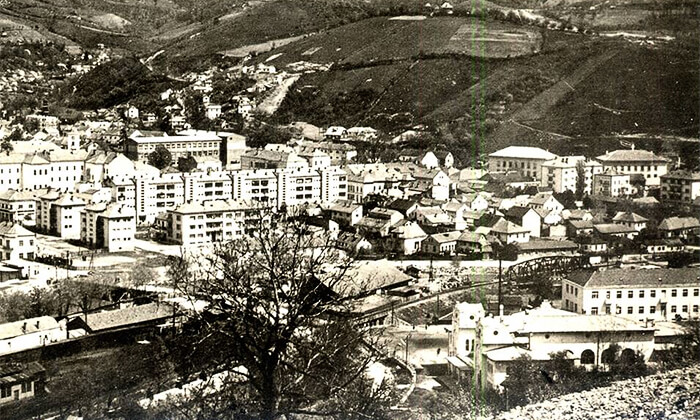 Deo Užica u okolini Sokolane pedesetih godina 20. veka