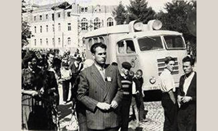 Zgrada Opštine, kako je video Ilija Lazić 1952. godine