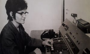 Tehnički urednik radija, Vinka Milićević (fotografiju dostavila Danijela Jovanović)