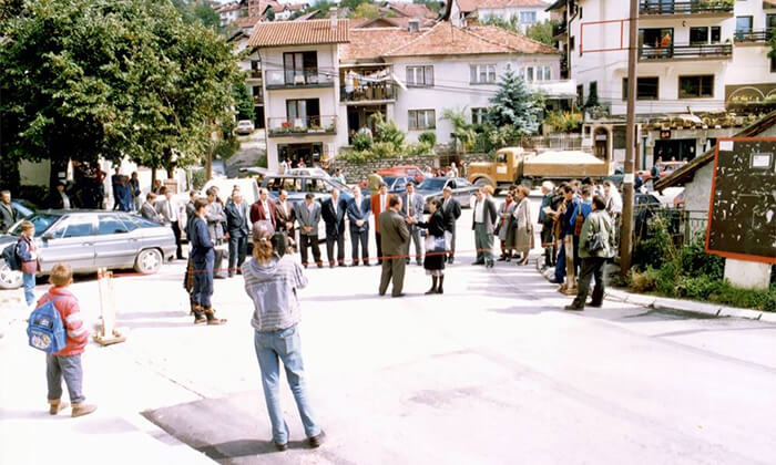 Otvaranje obnovljene deonice za Jelovu Goru 1996.