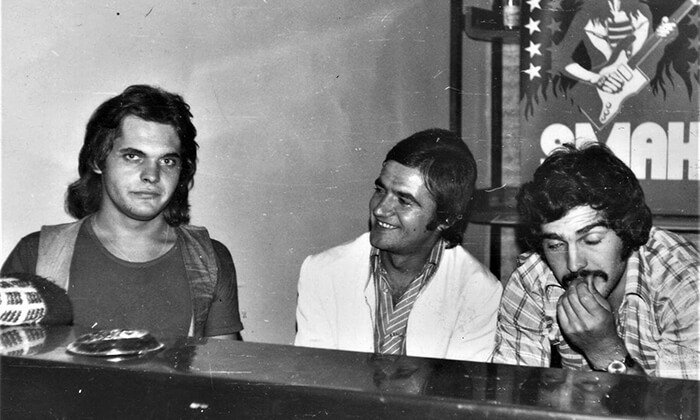 Predrag Kovačević Kovač 1978. godine u kabini OK kluba