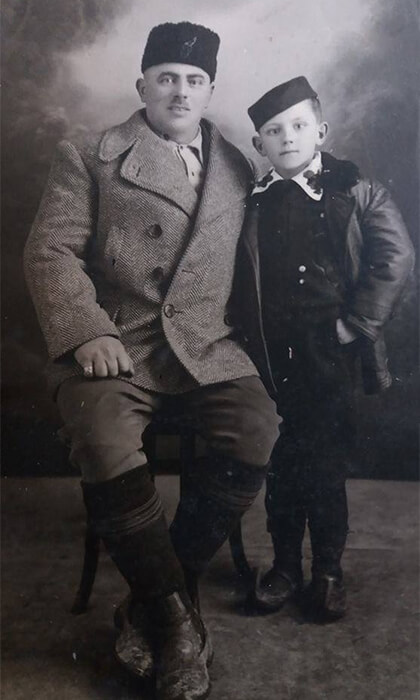 Miodrag Mršević i njegov prvenac, sin Petar