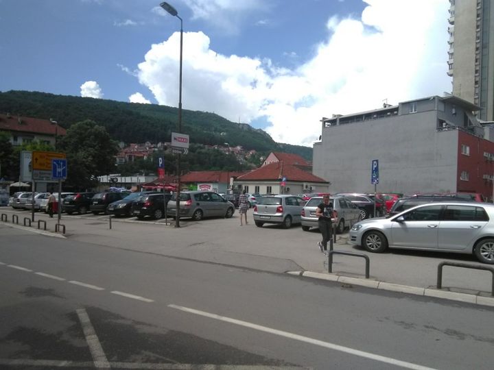 Mesto gde je bila Popovića kuća i dvorište danas (jun 2020. godine)
