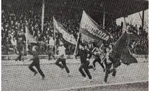 Decembra 1968. Velika radost na stadionu navijača "Slobode"