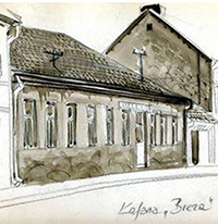 Kafana "Breza", crtež Igora Koreja