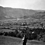 Selo Sevojno snimljeno 1940. godine, poznato po Poljoprivrednoj školi