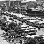 Autobusi iz SFRJ parkirani na Ponte rosu