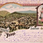 Prva razglednica Užica na kojoj je oslikan narcis simbol varoši
