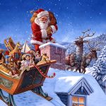 Čestitka Sa Deda Mrazom posle reklamnog uticaja Kokakole koja ga je uzela kao zaštitni znak